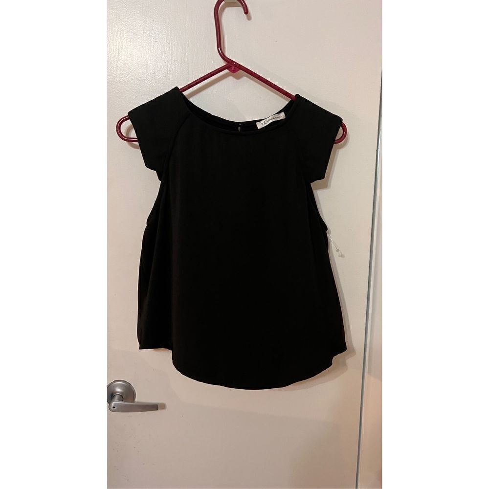MIKA & GALA BLACK BLOUSE SIZE 10 NEW WITH TAGS